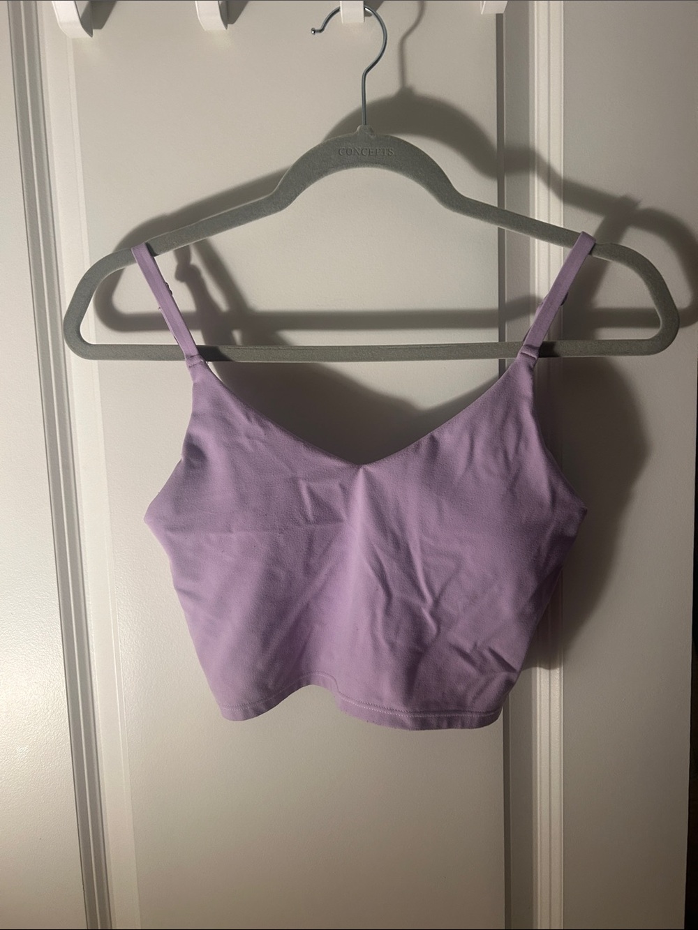 Lilac Athleta sports crop top